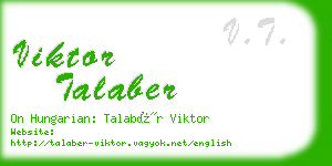 viktor talaber business card